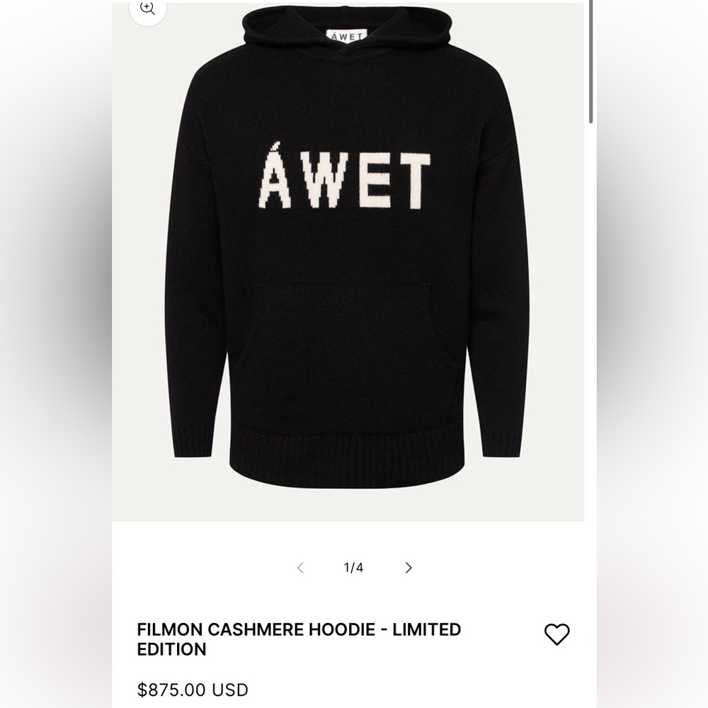 AWET New York Cashmere Hoodie Sweatshirt